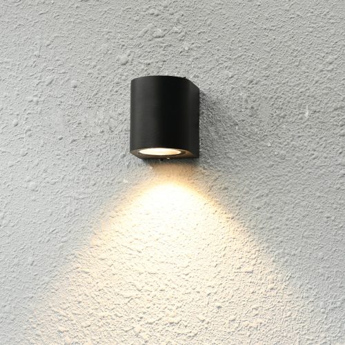 Italux Genta black outdoor wall lamp