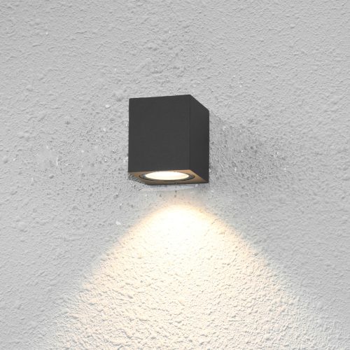 Italux Genta black outdoor wall lamp