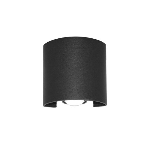 Italux Ortelo black outdoor wall lamp