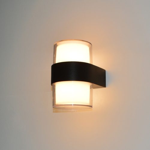 Italux Marti black outdoor wall lamp