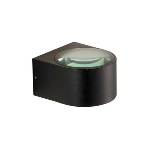 Italux Pesaro 3K black outdoor wall lamp