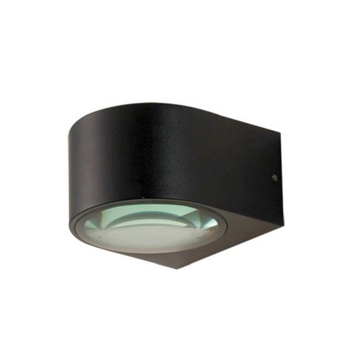 Italux Pesaro 3K black outdoor wall lamp