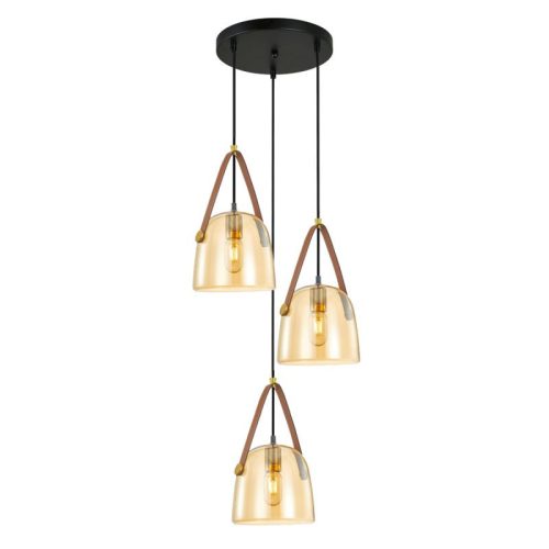 Italux Solta black pendant