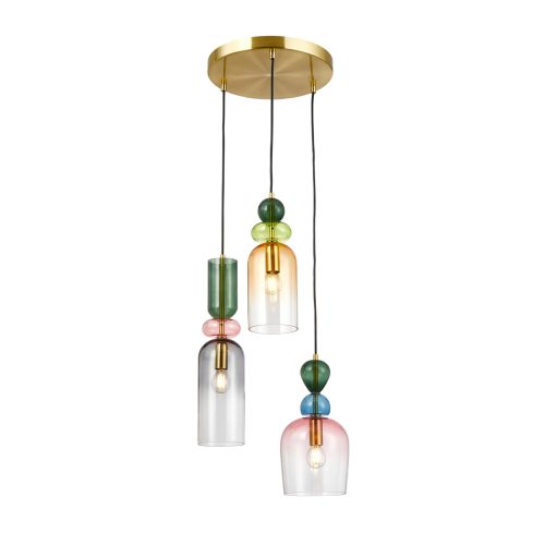 Italux Manso colorful pendant