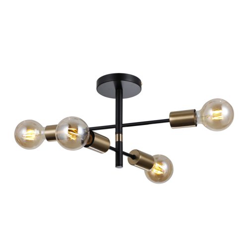 Italux Piansi black ceiling lamp