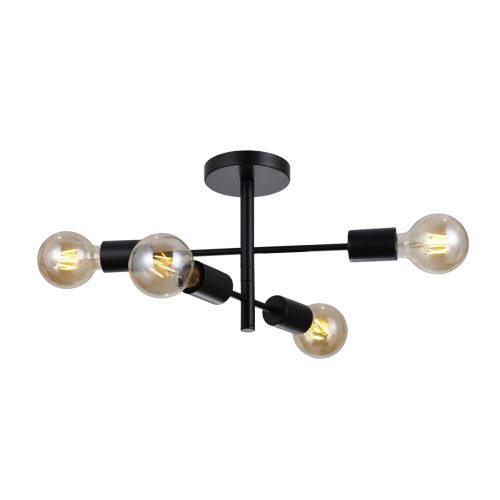 Italux Piansi black ceiling lamp