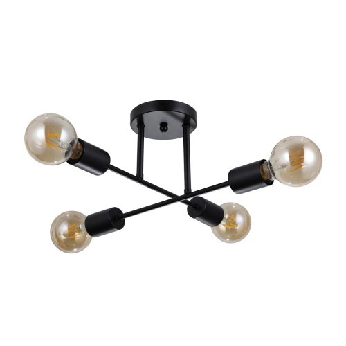 Italux Formio black ceiling lamp