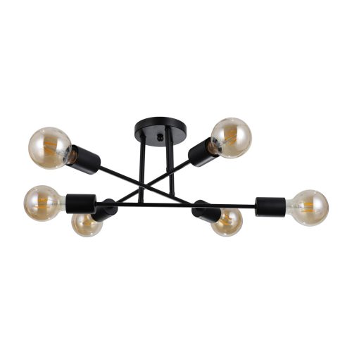 Italux Formio black ceiling lamp