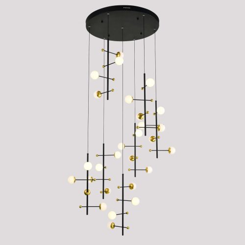 Italux Helmond black pendant