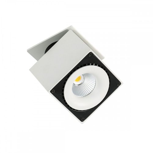 Italux Sevilla Square Recessed 3000K black recessed indoor light