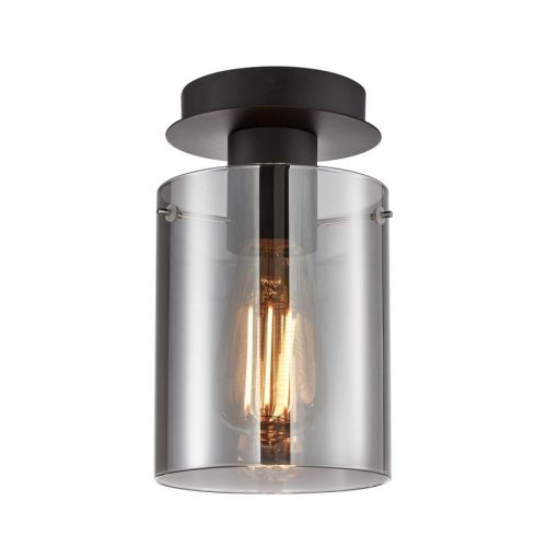 Italux Sardo black ceiling lamp