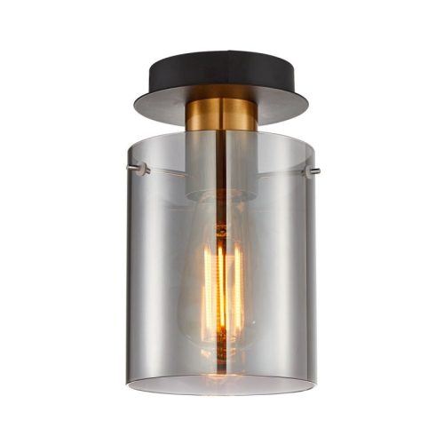 Italux Sardo black ceiling lamp