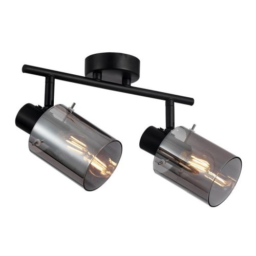 Italux Sardo black ceiling lamp