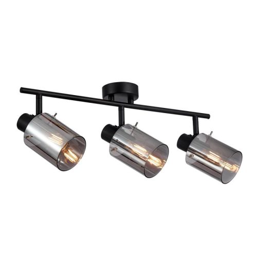 Italux Sardo black ceiling lamp