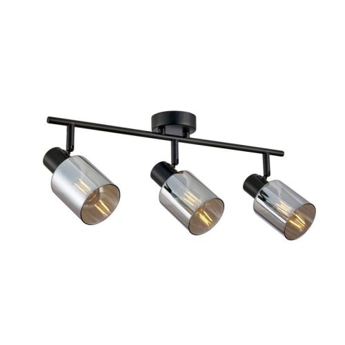 Italux Santia black ceiling lamp