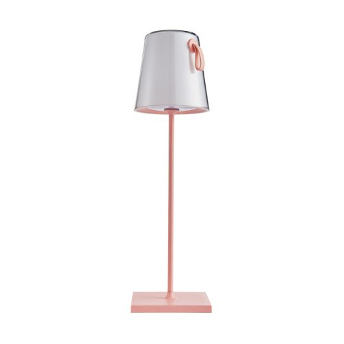 Italux Ostap pink table lamp