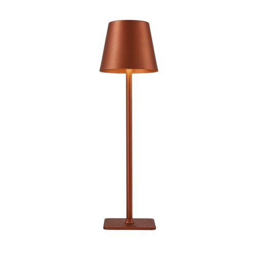 Italux Atlis brown table lamp