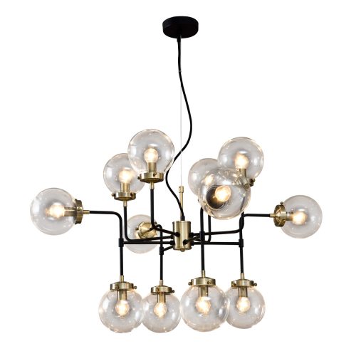 Italux Odelia black chandelier