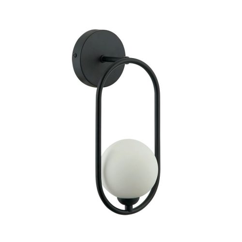 Italux Lupus black wall lamp