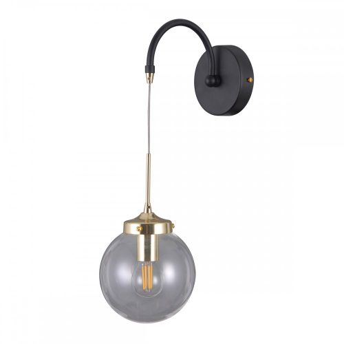 Italux Domenico black wall lamp