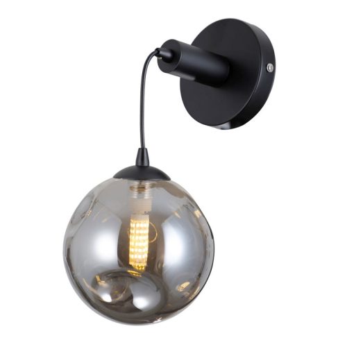 Italux Perlos black wall lamp