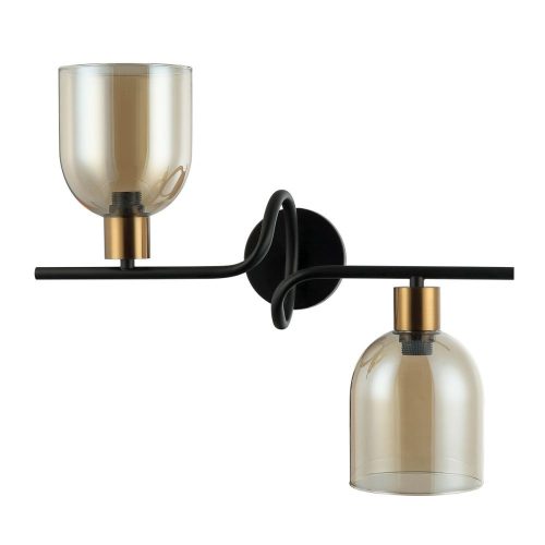 Italux Servio black ceiling lamp