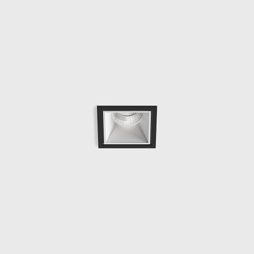 Ceiling recessed luminaire CELL, L90mm, W90mm, H82mm, BRIDGELUX LED 9W, 924LM, 3000K, 45fok, CRI>90, 250 mA, IP 20, white/black color - LTX-01.2010.10.930.BK