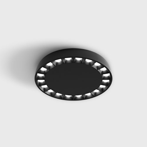 LTX TURBINE black ceiling lamp