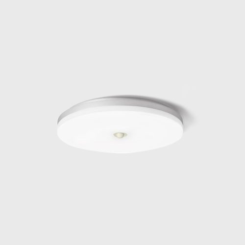 Surface mounted luminaire FLAT R2 SMART, D270mm, h 57mm, LED 24W(1960Lm)/18W(1470Lm)/10W(805Lm), 3000K/4000K, CRI>90, IP54, sensor, white color - LTX-02.2749.24.930/940.WH.S