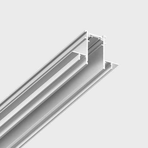 IN_LINE TRACK R 2000, L2000mm, W30mm, H54mm, Recessed track without endcap and live end, white color - LTX-06.R200.WH