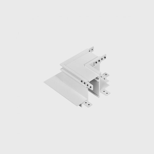 IN_LINE CORNER R HR Recessed "L" track connector, L82mm, w82mm, h 54mm, IP 20,  white color  - LTX-06.R90HR.WH