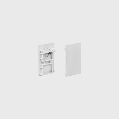 IN_LINE END CAP R/S End cap for recessed & surface, L30mm, h 54mm, IP 20, 2pcs/set, white color - LTX-06.R/SECAP.WH