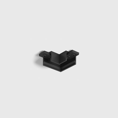 MINI_LINE 42 CORNER S HR connector track surface/suspension "L", L33m,W33mm, H13.5mm, IP 20, black color  - LTX-07.S90HR.BK