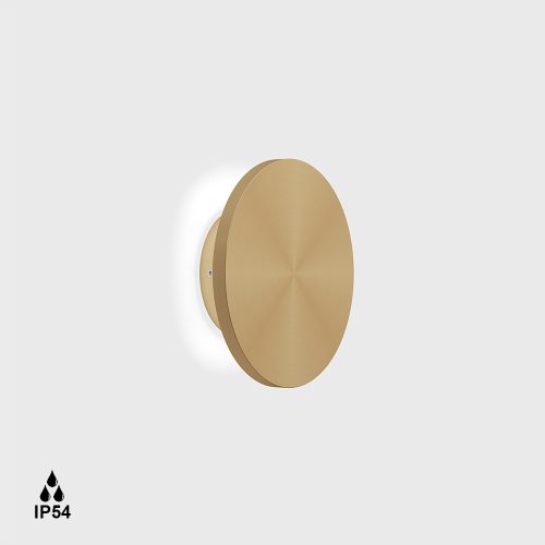 LTX BUTTON RS gold outdoor wall lamp