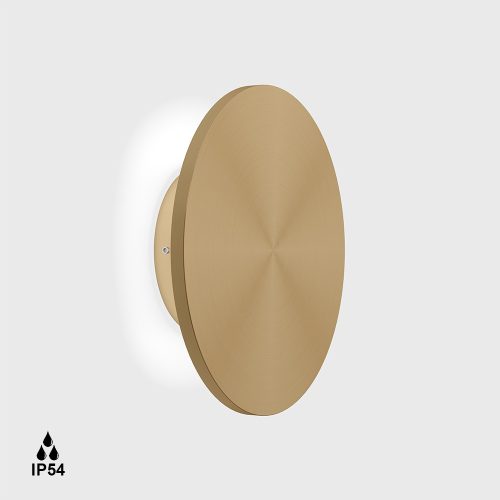 LTX BUTTON RM gold outdoor wall lamp