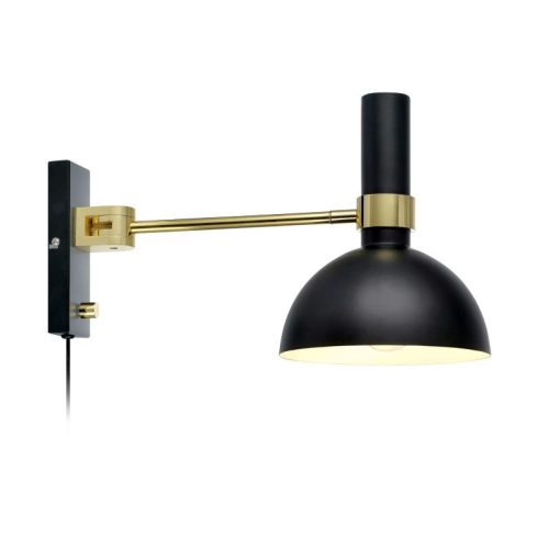 Markslöjd LARRY black wall lamp