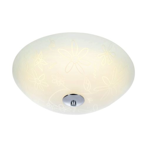 Markslöjd FLEUR Plafon LED 35cm Biały/Chrom - MS-107031 /KIFUTÓ!!/