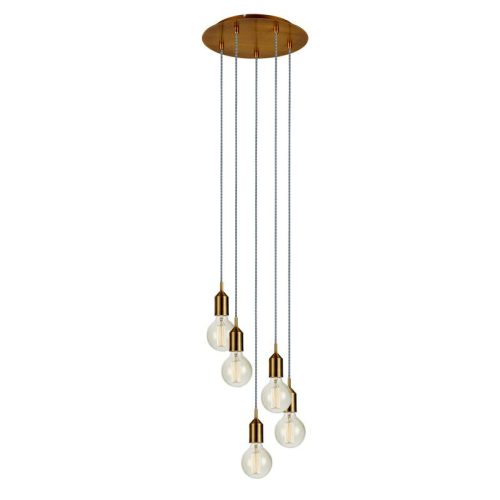 Markslöjd BRONX Pendant 5L Round Bronze - MS-108100