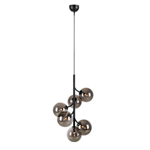 Markslöjd CALLISTO Pendant 6L Black/Smoke - MS-108108