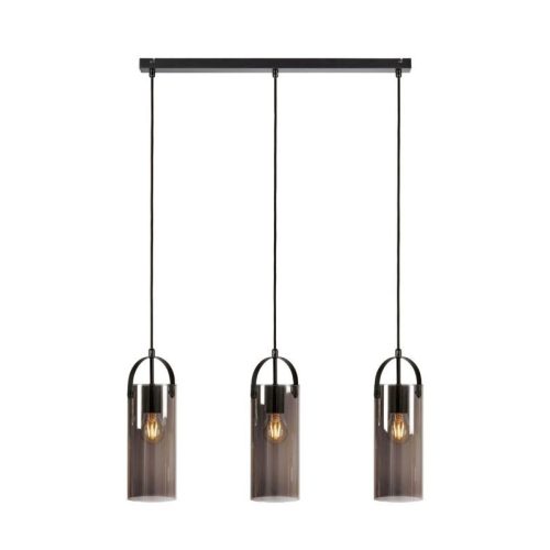 Markslöjd GLORY Pendant 3L Black/Smoke - MS-108219