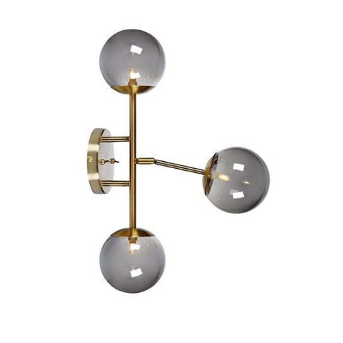 Markslöjd TRINITY Wall 3L Brass/Smoke - MS-108253