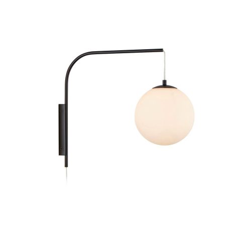 Markslöjd DIONE Wall 1L White/Black - MS-108420