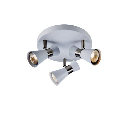 Markslöjd FOLIE Ceiling Round 3L White/Satin Nickel - MS-108628