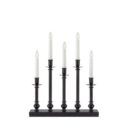 Markslöjd FRATELLO Candlestick 5L Black E10 5 METAL