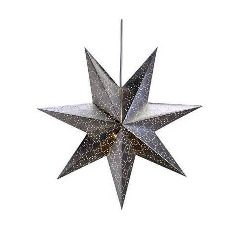 Markslöjd TOSTARED Star 45cm Silver papier E14 1 papier 230V