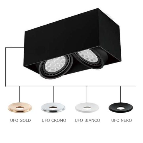 ORLICKI Cardi II Nero 2xES111 GU10 max 16W LED 230V - OR-OR82029