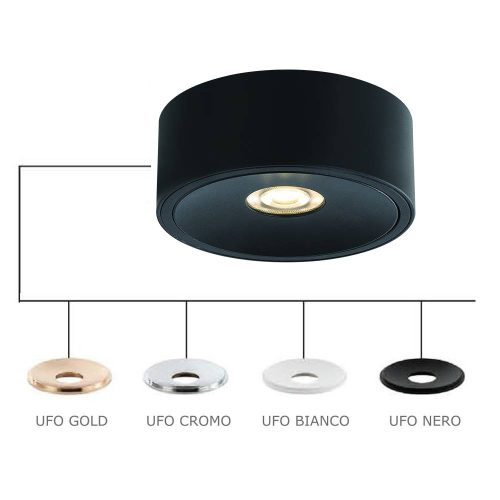 ORLICKI Neo Nero Slim KG / Ufo Bianco 1xGU10 max 8W LED 230V - OR-OR83637