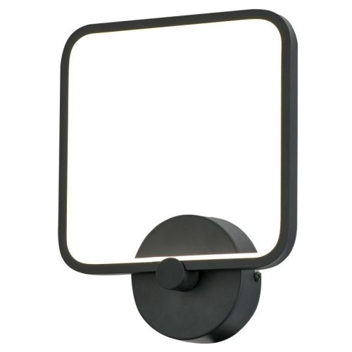 REALITY Anaya Wall lightAlu and FLAT Silicon and IronSand Black finishLED 12W; 4000K25000hours; CRI≧80; A+Size:L200xH240mmWall metal cover - diameter 8cm - REAL-236501-02