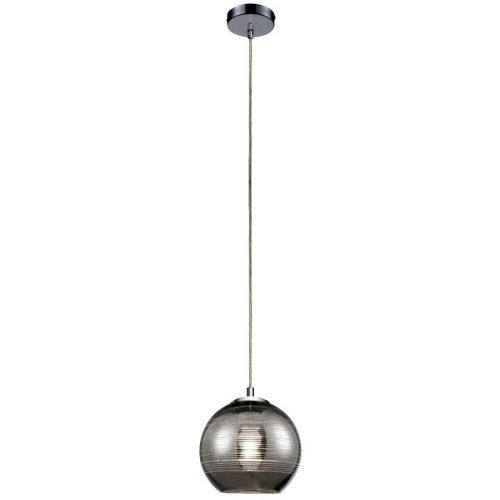 REALITY Jaron Pendant lamp chrome Size:20*20*120cm 1xE27 40W bulb excl. Glass chrome galvanized  - REAL-324211-06