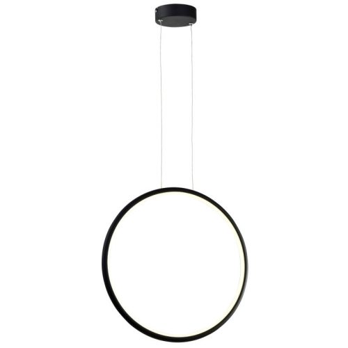 REALITY Ragi Modern Pendant LightAlu. and Glass and IronMatt BlackLED 4000K 24W; 80lm/W;25000hours;CRI≧80; A+Overallsize: W430xH1200mm - REAL-334611-02